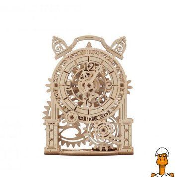 Мамалюк - Деревянный механический 3D конструктор Ugears Винтажный будильник (70163) Ugears A4-70163