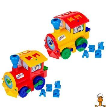 Мамалюк - Сортер-паровоз дитячий Сонечко 4 деталі Colorplast Colorplast RT2-1-015-RED
