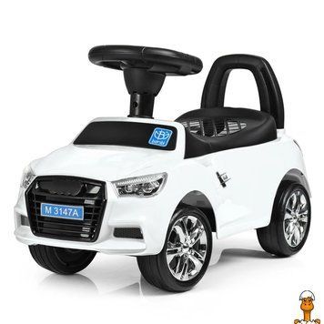 Мамалюк - Каталка-толокар Bambi M 3147A-1 Білий музичний Bambi RT2-M-3147A-1