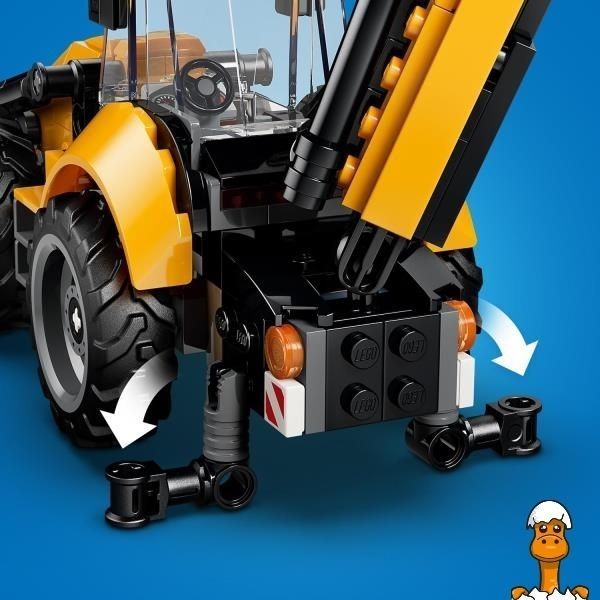 Мамалюк - Конструктор LEGO&reg; City Жовтий екскаватор-навантажувач - Будівельна іграшка 301 деталей (60480) LEGO A4-60480