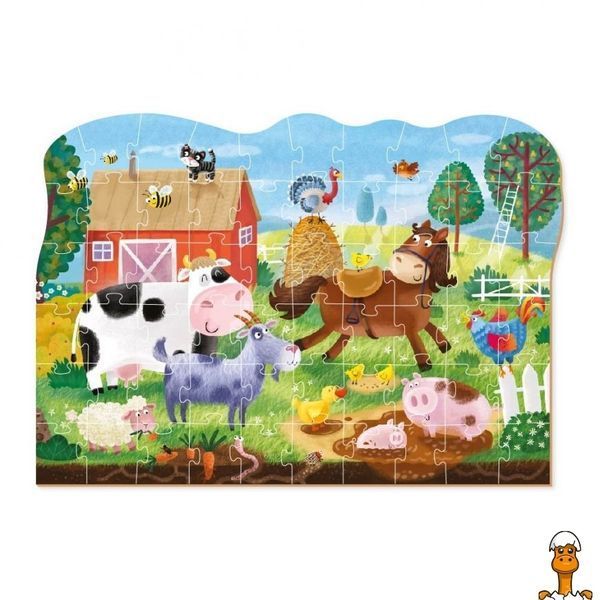 Мамалюк - Дитячий пазл Сільські пригоди 60 деталей DoDo Toys DoDo Toys RT2-300377