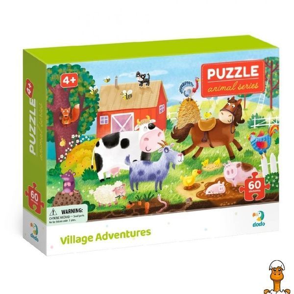 Мамалюк - Дитячий пазл Сільські пригоди 60 деталей DoDo Toys DoDo Toys RT2-300377