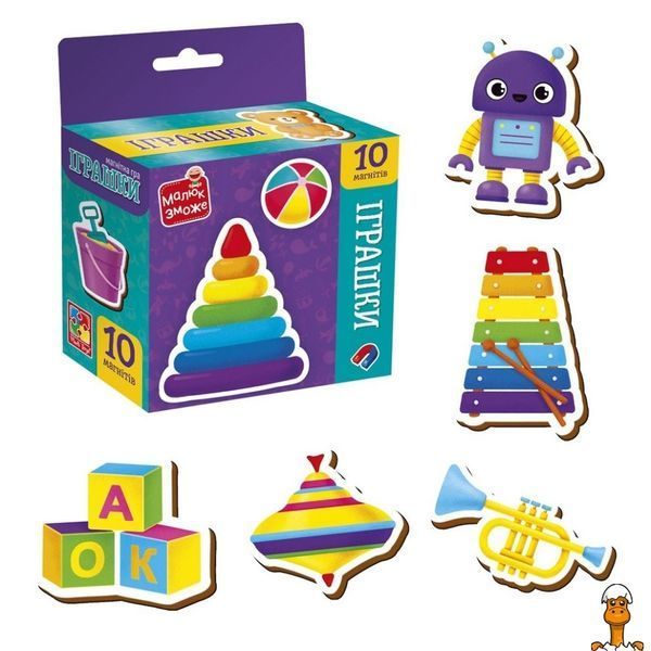 Мамалюк - Дитячий набір магнітних іграшок 10 штук Vladi Toys Vladi Toys RT2-VT3106-33
