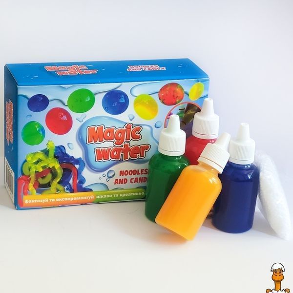 Мамалюк - Набор для творчества Magic Water 4 разноцветных геля Лапша и конфеты. Magdum Magdum RT2-MV6031-01