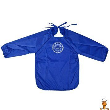 Мамалюк - Фартух для творчості з рукавами ТЕ12416(Blue) з малюнком зріст 104 см ТЕТРАДА ТЕТРАДА RT2-ТЕ12416-BLUE