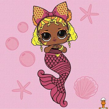 Мамалюк - Картина за номерами L.O.L. Surprise Mermaids Queen Bee 40х40 см Идейка ідейка RT2-KHO6265