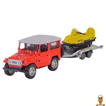 Мамалюк - Джип с прицепом масштаб 1:50 красный АвтоПром автопром RT2-AP7465-RED