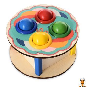 Мамалюк - Деревянная игрушка стучалка с молотком Limo Toy Limo Toy RT2-MD-1682D