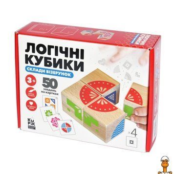 Мамалюк - Логічні кубики Склади візерунок 50 завдань на картках Igroteco Igroteco RT2-900477