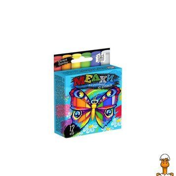 Мамалюк - Детский мел тонкий для рисования на асфальте 12 шт Danko Toys Danko Toys RT2-MEL-02-03U