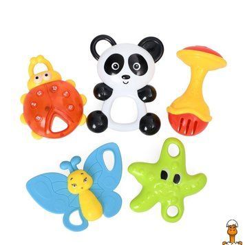 Мамалюк - Набор детских погремушек Baby toys 5 штук Bambi Bambi RT2-2805