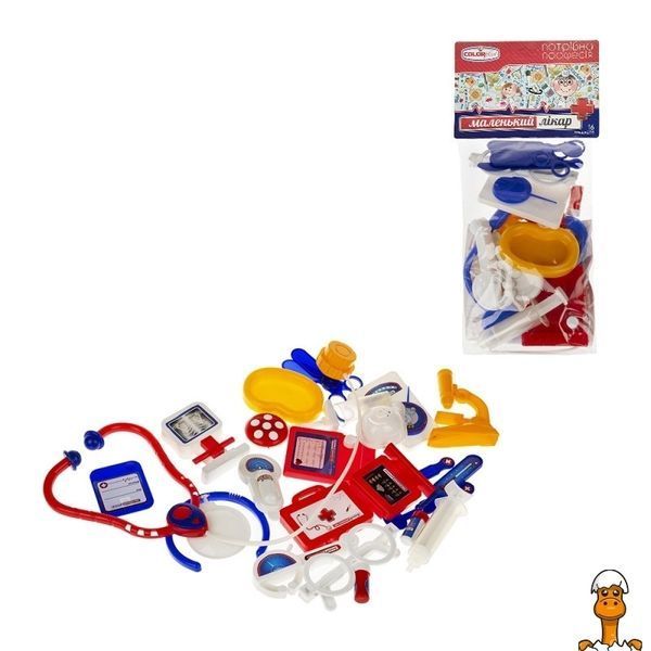 Мамалюк - Игровой набор Маленький доктор 16 деталей для детей Colorplast Colorplast RT2-1-035