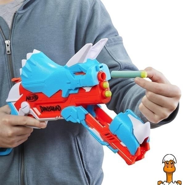 Мамалюк - Бластер Nerf DinoSquad Тricera-Blast 12 патронов (F0803) Nerf A4-F0803