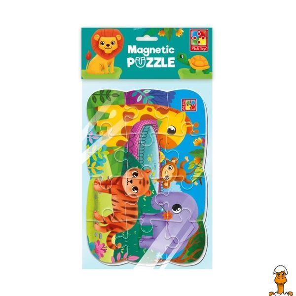 Мамалюк - Дитячий магнітний пазл Зоопарк 12 елементів Vladi Toys Vladi Toys RT2-VT3205-90