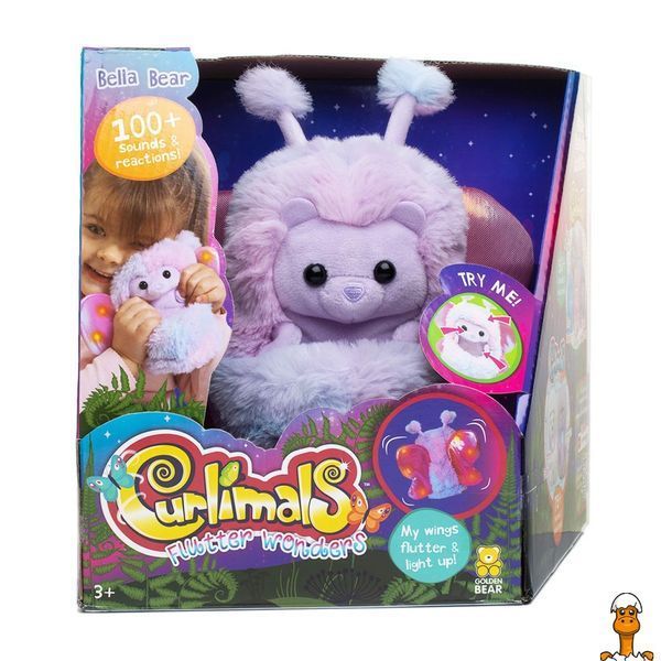 Мамалюк - Интерактивная игрушка медведица Белла серии Flutter Wonders Curlimals Curlimals RT2-3729