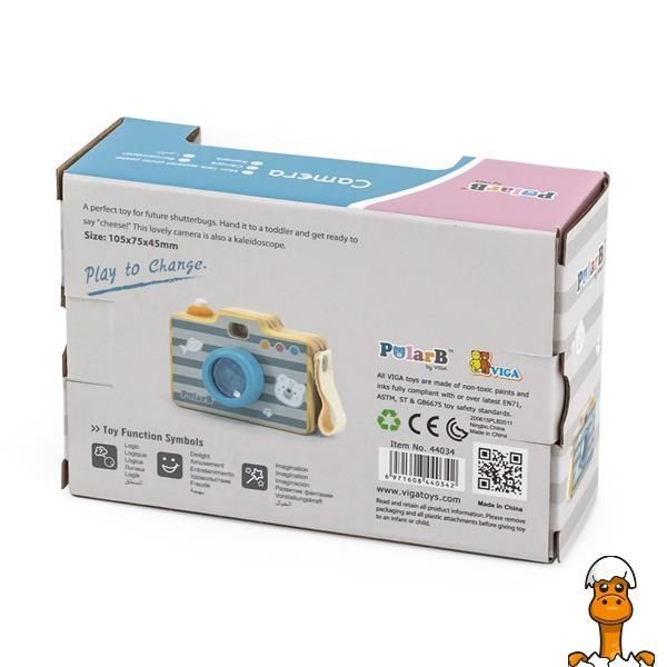 Мамалюк - Деревянная игрушка PolarB Фотоаппарат с калейдоскопом (44034) PolarB A4-44034