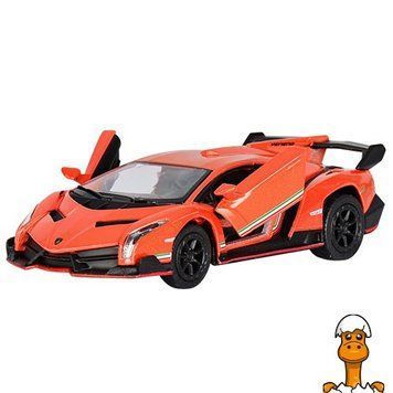 Мамалюк - Дитяча інерційна модель Lamborghini Veneno колекційна машинка чорна Kinsmart Kinsmart RT2-KT5367W-ORANGE