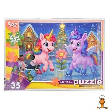 Мамалюк - М'які дитячі пазли Поні на ковзанці 35 елементів Danko Toys Danko Toys RT2-S35-11-09