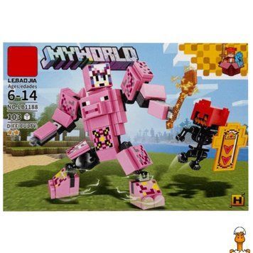 Мамалюк - Дитячий конструктор Minecraft 103 деталі Bambi Bambi RT2-LB1188-H