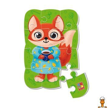 Мамалюк - Магнітний пазл Лисиця 12 елементів для дітей Vladi Toys Vladi Toys RT2-VT3205-92