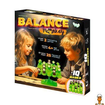 Мамалюк - Развивающая настольная игра с обезьянами 25 фигурок Danko Toys Danko Toys RT2-BALM-01