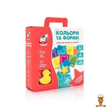 Мамалюк - Дитяча розвиваюча гра-сортер Кольори та форми дерев'яна Vladi Toys Vladi Toys RT2-ZB2001-01