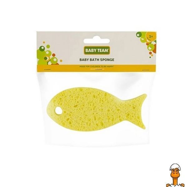 Мамалюк - Дитяча мочалка-губка рибка жовта BABY TEAM BABY TEAM RT2-7407