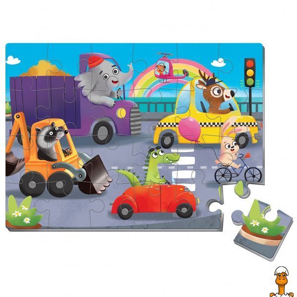 Мамалюк - Детские мягкие пазлы Транспорт 24 элемента Vladi Toys Vladi Toys RT2-VT1102-32