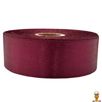 Мамалюк - Лента атласная для рукоделия 2.5 см 23 м марсала Bambi Bambi RT2-АБ-325