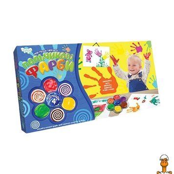 Мамалюк - Дитячі пальчикові фарби 4 кольори Danko Toys Danko Toys RT2-PK-02-02