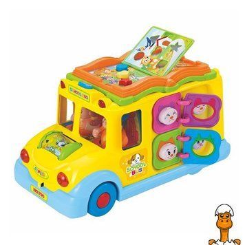 Мамалюк - Музыкальная развивающая игрушка Hola Toys Школьный автобус (796) Hola Toys A4-796