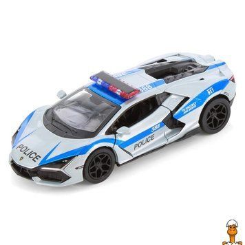 Мамалюк - Колекційна машинка Lamborghini Revuelto масштаб 1:42 срібляста Kinsmart Kinsmart RT2-KT5459WPR-SILVER