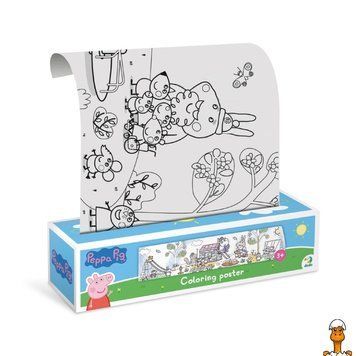 Мамалюк - Дитяча розмальовка Peppa Pig: Прогулянка з родиною 200184 великий формат 70&times;16 см DoDo Toys DoDo Toys RT2-200184