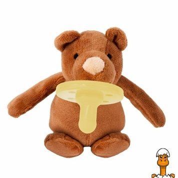 Мамалюк - Пустушка з м'якою іграшкою Minikoioi Sleep Buddy Moi силіконова (101010008) MinikOiOi A4-101010008