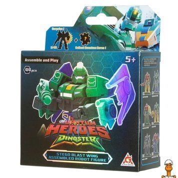 Мамалюк - Детский робот-конструктор Стего Бласт Винг 45 деталей Dinoster Dinoster RT2-EU580881A-2