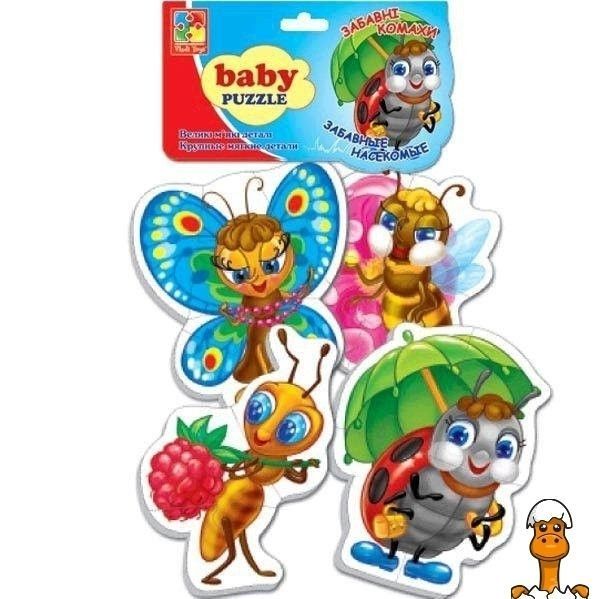 Мамалюк - Детские пазлы Весёлые букашки на украинском языке Vladi Toys Vladi Toys RT2-VT1106-82