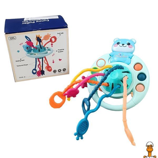 Мамалюк - Бизиборд-погремушка Тягучка НЛО 2866 Бирюзовая Bambi Bambi RT2-2866-TURQUOISE