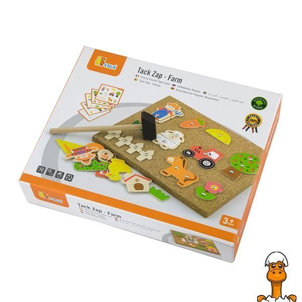 Мамалюк - Набір для творчості Viga Toys Дерев'яна аплікація Ферма (51606) Viga Toys A4-51606