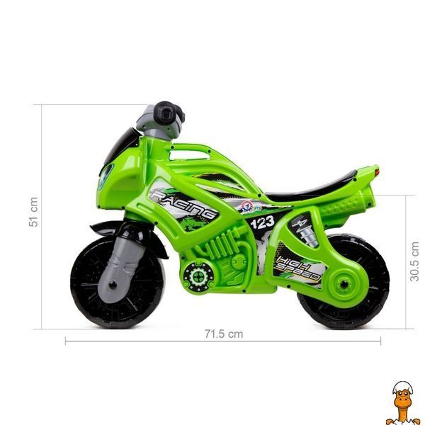 Мамалюк - Детская каталка беговел мотоцикл салатовый Технок Технок RT2-5859TXK