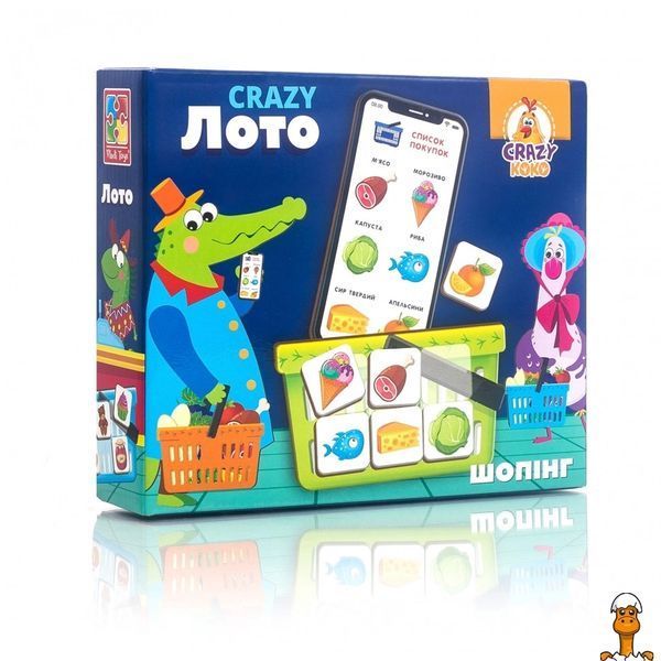 Мамалюк - Настільна гра для дітей Crazy Лото українською мовою Vladi Toys Vladi Toys RT2-VT8055-09