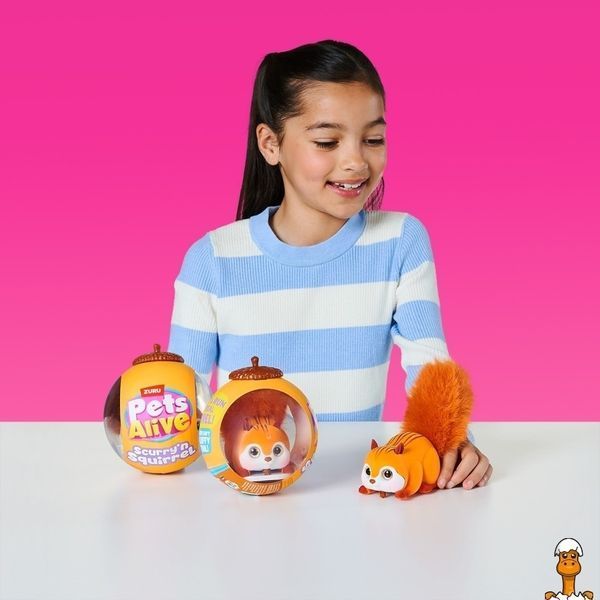 Мамалюк - Інтерактивна м'яка іграшка Білочка PETS ALIVE Pets & Robo Alive Pets & Robo Alive RT2-9565E