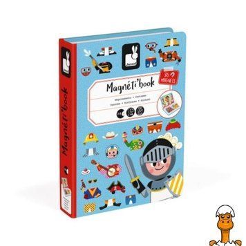 Мамалюк - Магнітна книга Janod Вбрання для хлопчика (J02719) Janod A4-J02719