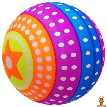 Мамалюк - Дитячий м'яч різнокольоровий 9 дюймів Bambi Bambi RT2-MS-3969-VIOLET