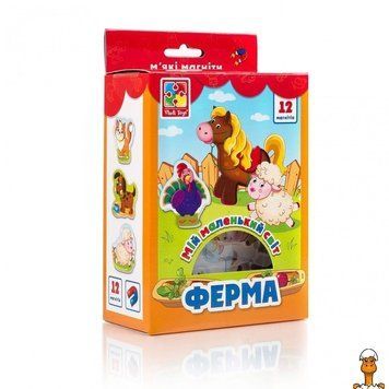 Мамалюк - Гра на магнітах для дітей Мій маленький світ Ферма 4 види Vladi Toys Vladi Toys RT2-VT3106-09