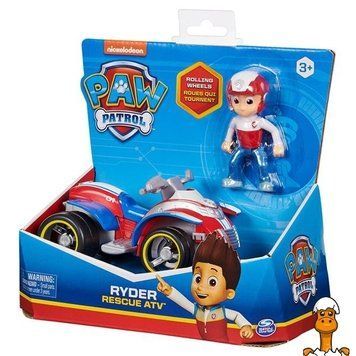 Мамалюк - Ігровий набір Paw Patrol Рятувальний автомобіль з водієм Райдер (SM16775/8807) Paw Patrol A4-SM16775-8807