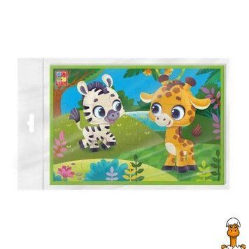 Мамалюк - Дитячі розвиваючі м'які пазли Зебра та Жираф Vladi Toys Vladi Toys RT2-VT1104-21