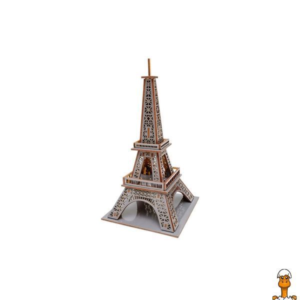 Мамалюк - Дерев'яний 3D конструктор Ейфелева вежа 58 деталей PuzzleOK PuzzleOK RT2-PUZ-00925
