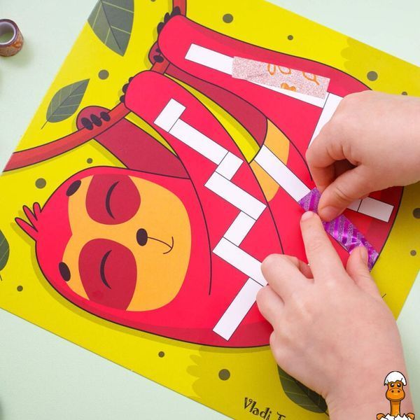 Мамалюк - Набор для творчества Sticky strips Лама Vladi Toys Vladi Toys RT2-VT4433-04