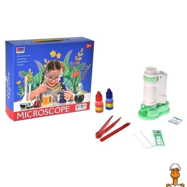 Мамалюк - Детская игрушка микроскоп с щипцами и стеклом YG Toys YG Toys RT2-3108B-TURQUOISE