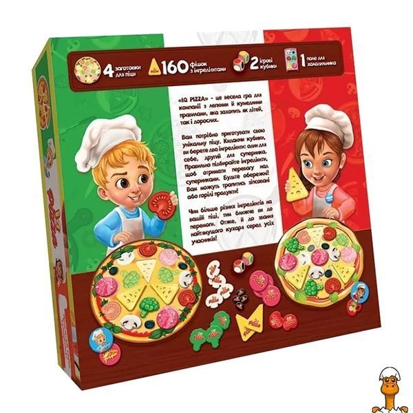 Мамалюк - Настільна гра для сім'ї IQ Pizza українською мовою Danko Toys Danko Toys RT2-G-IP-01U